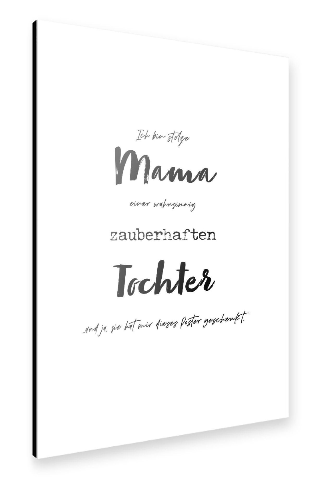 Alu-Dibond "Mama einer zauberhaften Tochter" 30x20 cm artboxONE