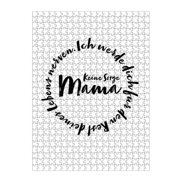 artboxONE Puzzle "Mama - Nerven" artboxONE - Typografie,Menschen,Liebe,Für Mama