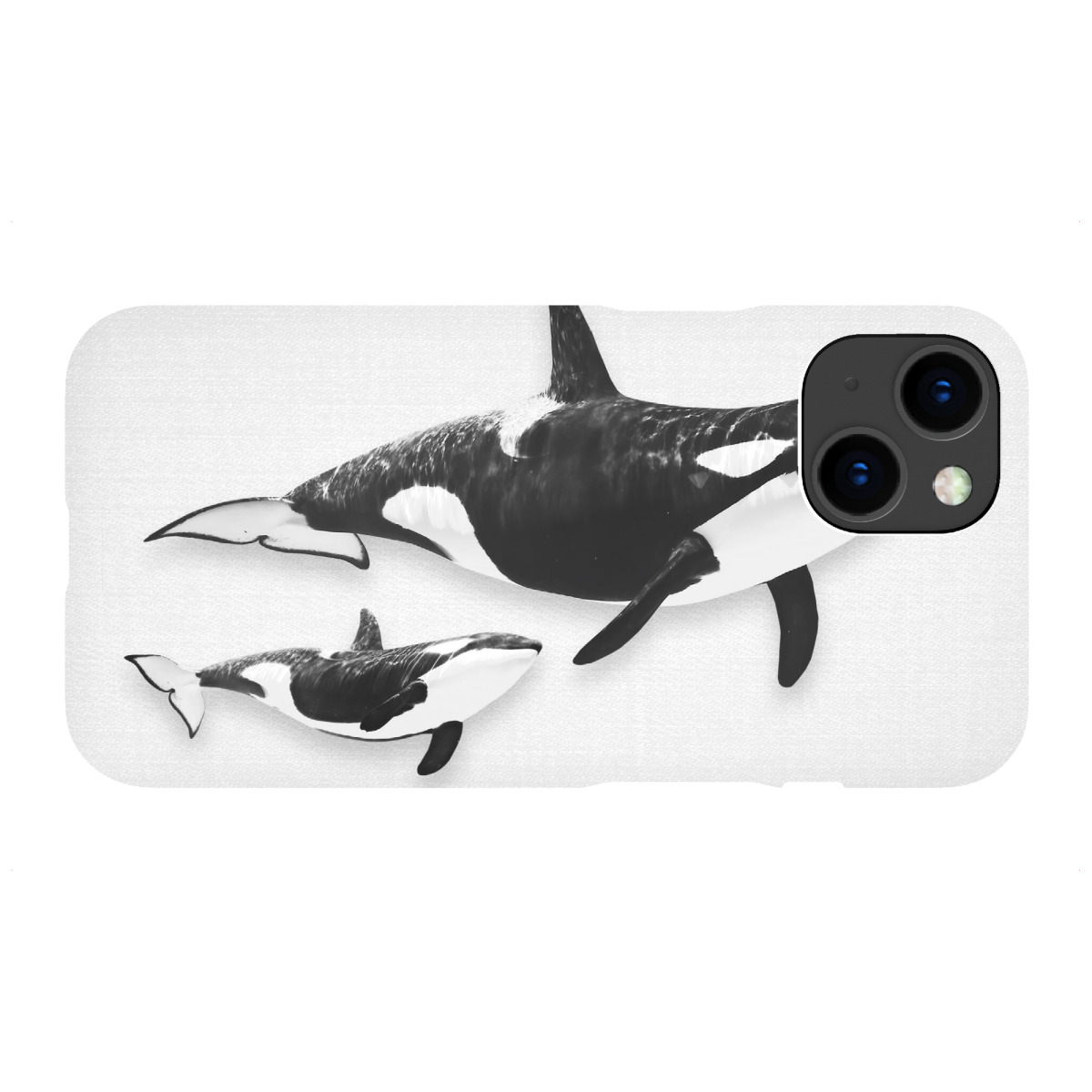 iPhone "Whales - Black & White" Premium-Case Handyhülle artboxONE