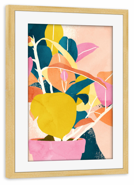 Poster mit Rahmen kiefer "Nature Always Wears The Colors" artboxONE - Natur,Abstrakt