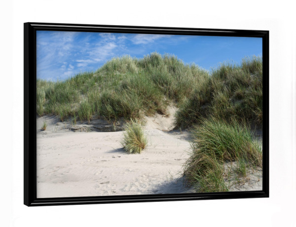 Poster mit schwarzem Rahmen "Dünenlandschaft auf Baltrum" artboxONE - Natur,Reise / Strand und Meer