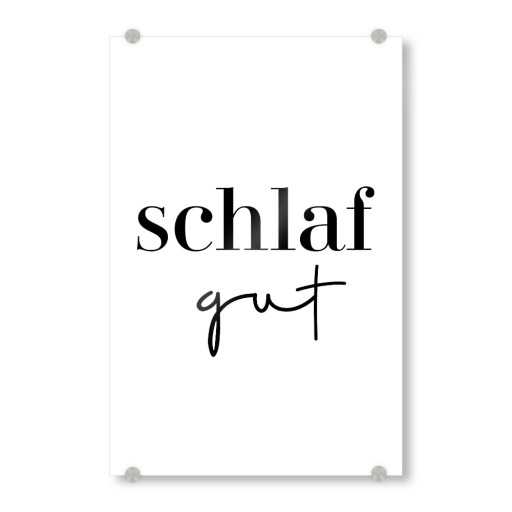 Schlaf gut Typografie