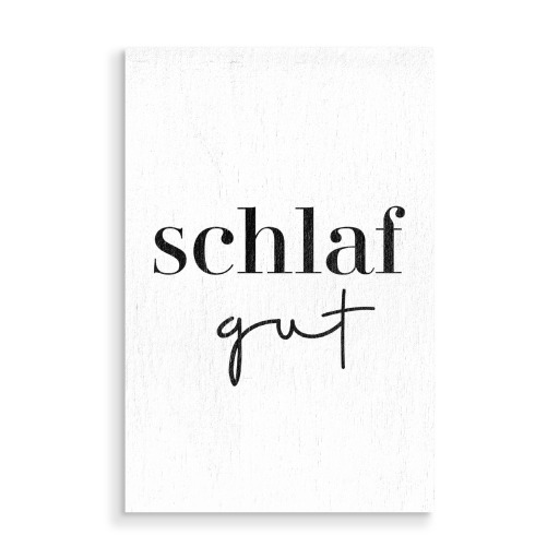 Schlaf gut Typografie