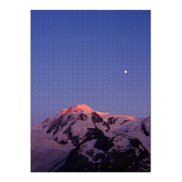 Puzzle Ravensburger "Lyskamm at sunset from Gornergrat" artboxONE - Natur