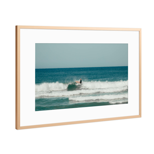 Poster mit Rahmen Kupfer "Catch the wave" artboxONE - Natur,Reise / Strand und Meer