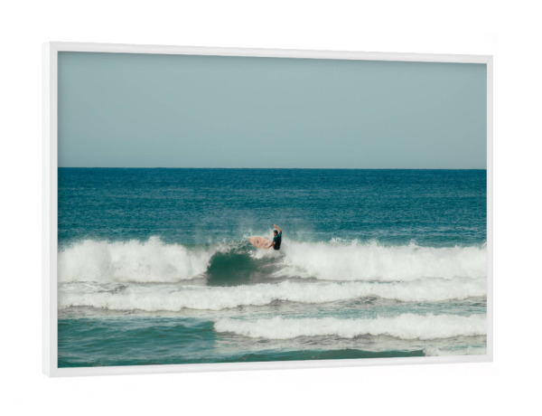 Poster mit weißem Rahmen "Catch the wave" artboxONE - Natur,Reise / Strand und Meer