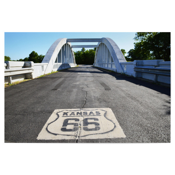 Poster 30x20 cm "Route 66 Kansas" artboxONE - Reise,Reise / Länder