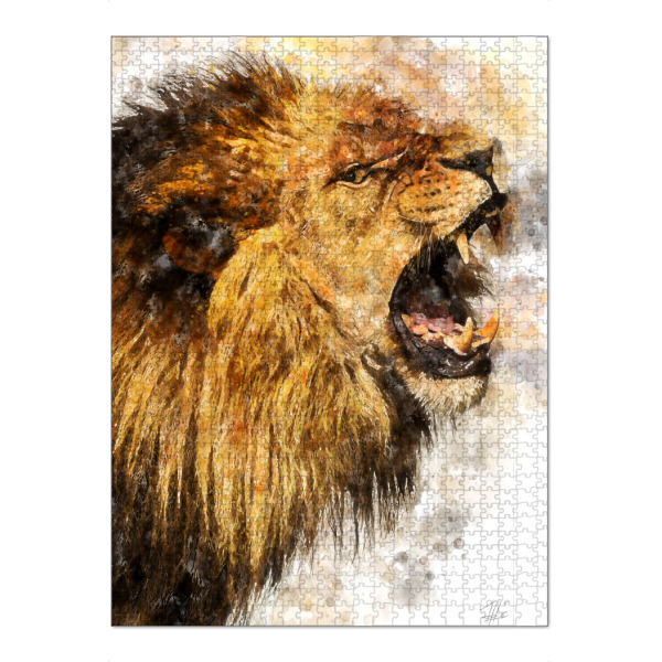 Puzzle Ravensburger "Löwe Porträt" artboxONE - Natur,Tiere,Reise / Afrika