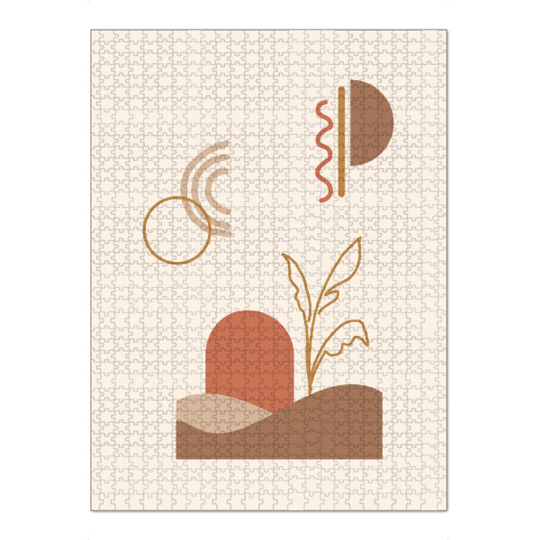 Puzzle Ravensburger "Minimal Abstract Dune" artboxONE - Abstrakt,Geometrie