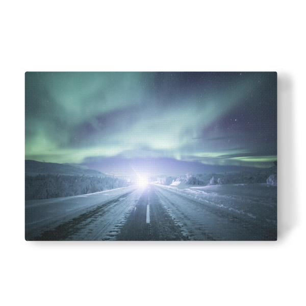 Leinwandbild "Aurora Road" artboxONE - Natur,Reise