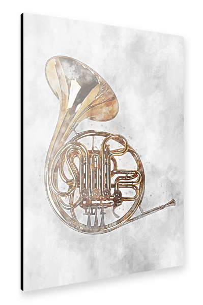 Alu-Dibond "French Horn (matart)" 30x20 cm artboxONE