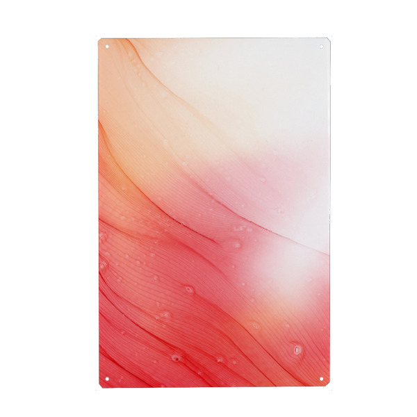 Metall Poster "Bright Red time" artboxONE - Abstrakt