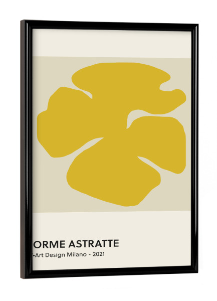 Poster mit schwarzem Rahmen "FORME ASTRATTE" artboxONE - Floral,Abstrakt