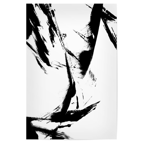 Poster "Feathery Streak" artboxONE - Abstrakt - Acryl,Acrylmalerei,Pinselstriche,Textur