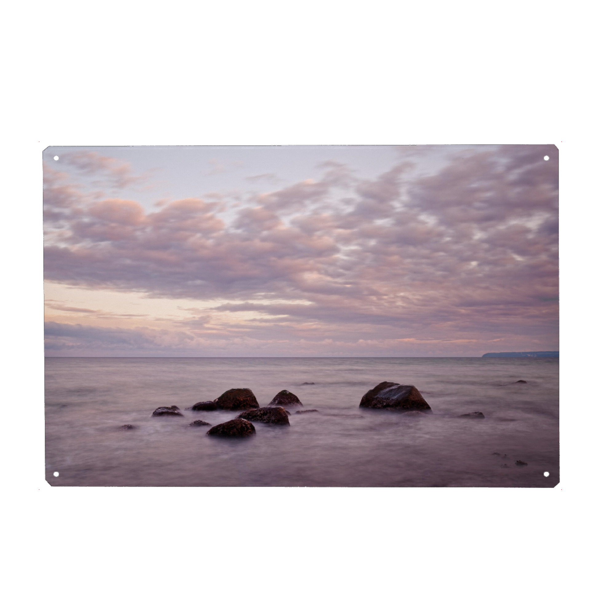 Metall Poster "Abendstimmung an der Ostsee" artboxONE - Natur,Reise / Strand und Meer