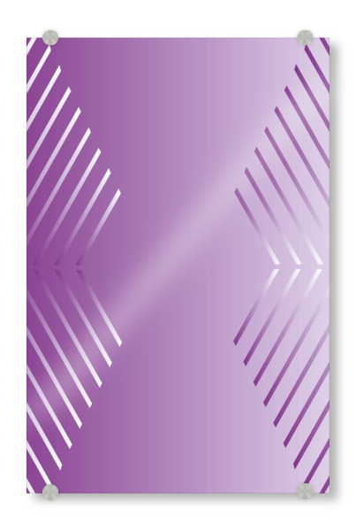 Acrylglasbild "Hexagon Purple Fade" artboxONE - Abstrakt,Geometrie,Ultraviolet