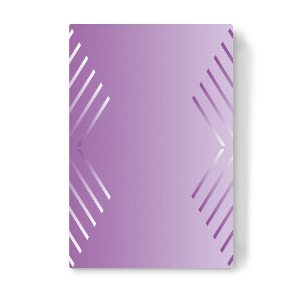 Leinwandbild "Hexagon Purple Fade" artboxONE - Abstrakt,Geometrie,Ultraviolet