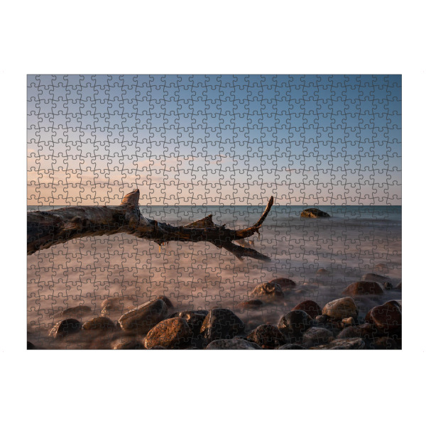 Puzzle Ravensburger "Baumstamm an der Ostsee" artboxONE - Natur,Reise,Reise / Strand und Meer