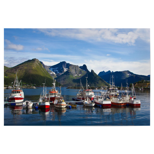 Poster 30x20 cm "Kutter im Hafen" artboxONE - Natur,Reise,Reise / Strand und Meer,Reise / Länder