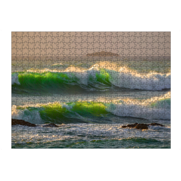 Puzzle Ravensburger "Wellen im Abendlicht" artboxONE - Natur,Reise / Strand und Meer