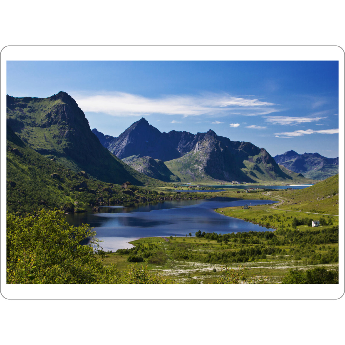Tischset "Fjordblick auf den Lofoten" artboxONE - Natur,Reise,Reise / Strand und Meer,Reise / Länder