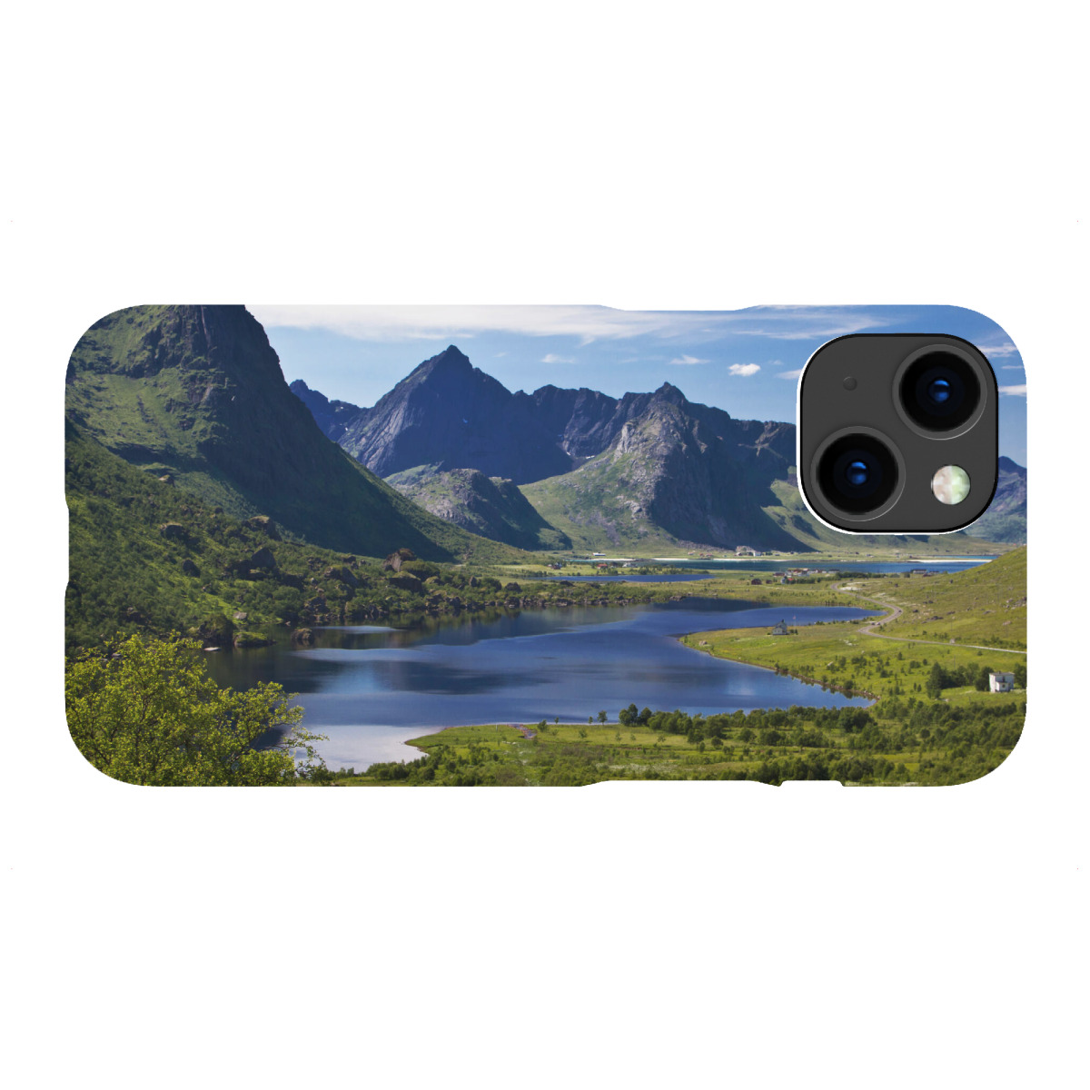 iPhone "Fjordblick auf den Lofoten" Premium-Case Handyhülle artboxONE