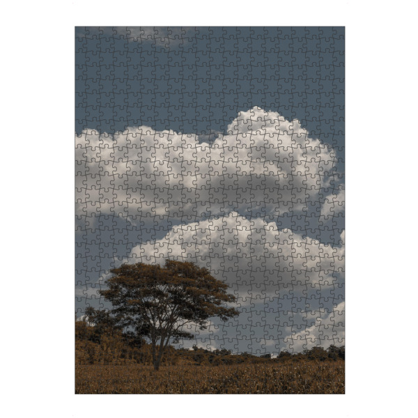 artboxONE Puzzle "Field Tree" artboxONE - Natur - Tree,Cornfield,Clouds,Sky,Baum,Himmel,Natur,Nature,Landschaft,Landscape,Sonne,Sunny,Sunshine