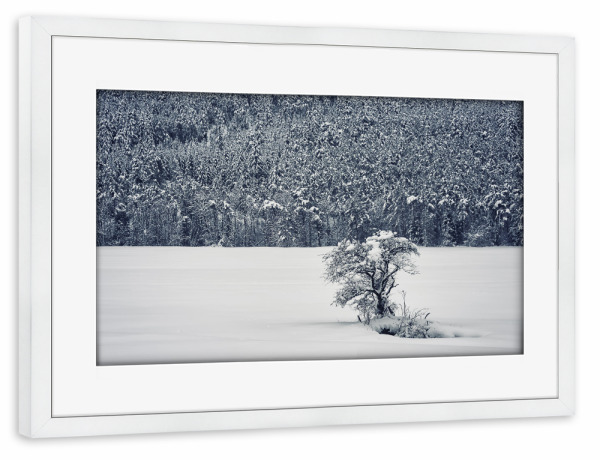Poster mit Rahmen weiß "Winter is coming" artboxONE - Natur,Reise,Reise / Länder