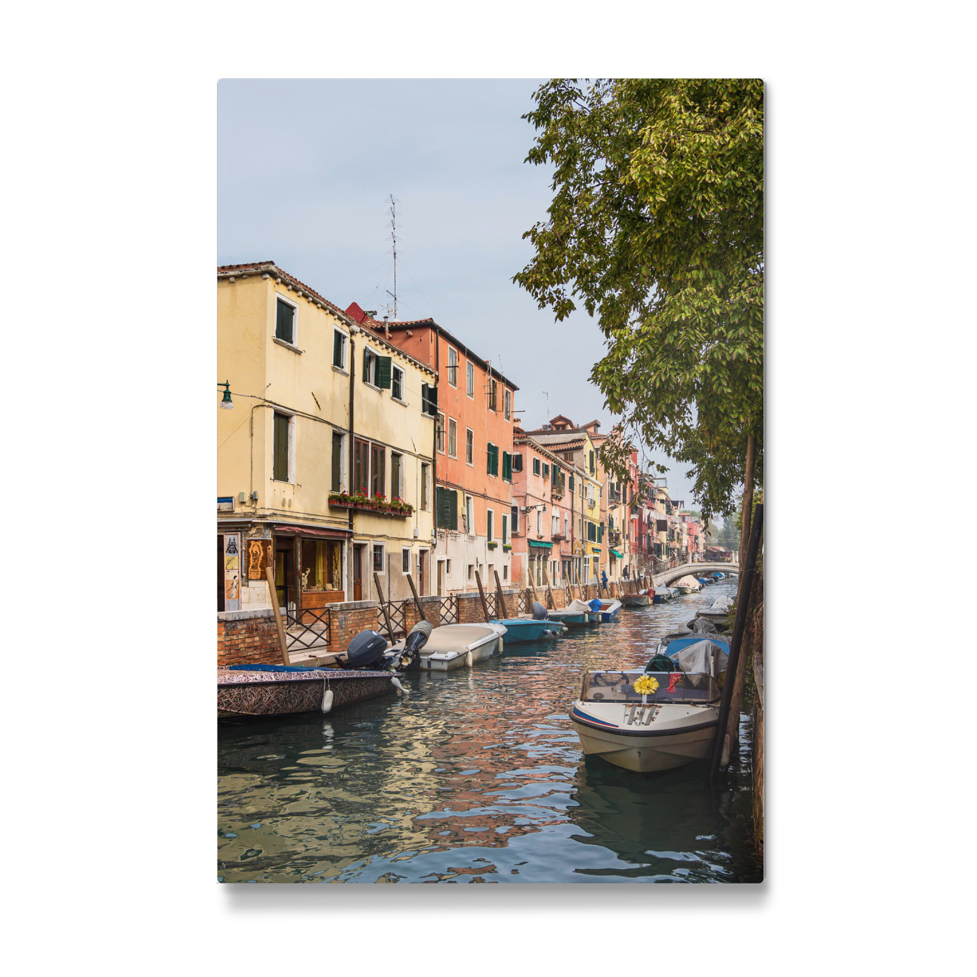 Galerie-Print "Kanal, Boote und Häuser" 75x50 cm artboxONE