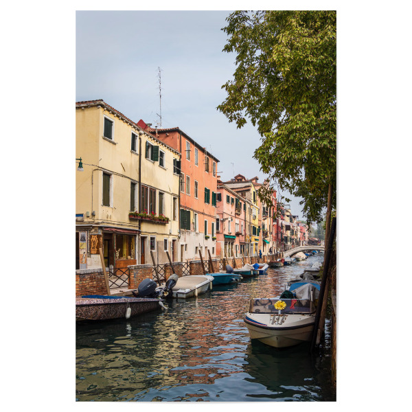 Poster 30x20 cm "Kanal, Boote und Häuser" artboxONE - Reise,Architektur,Städte / Venedig,Reise / Länder