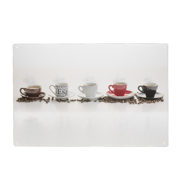Holzbild "Variation von Espresso" artboxONE - Essen & Trinken