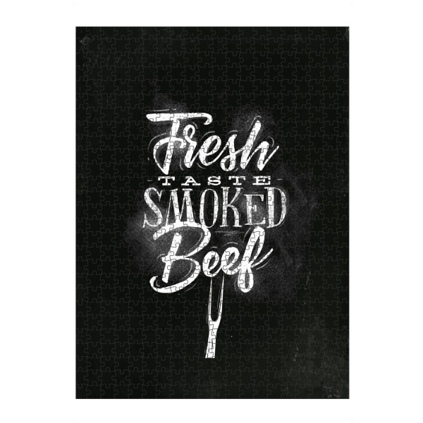 Puzzle Ravensburger "Smoked beef chalk" artboxONE - Essen & Trinken,Für Mama,Für Papa