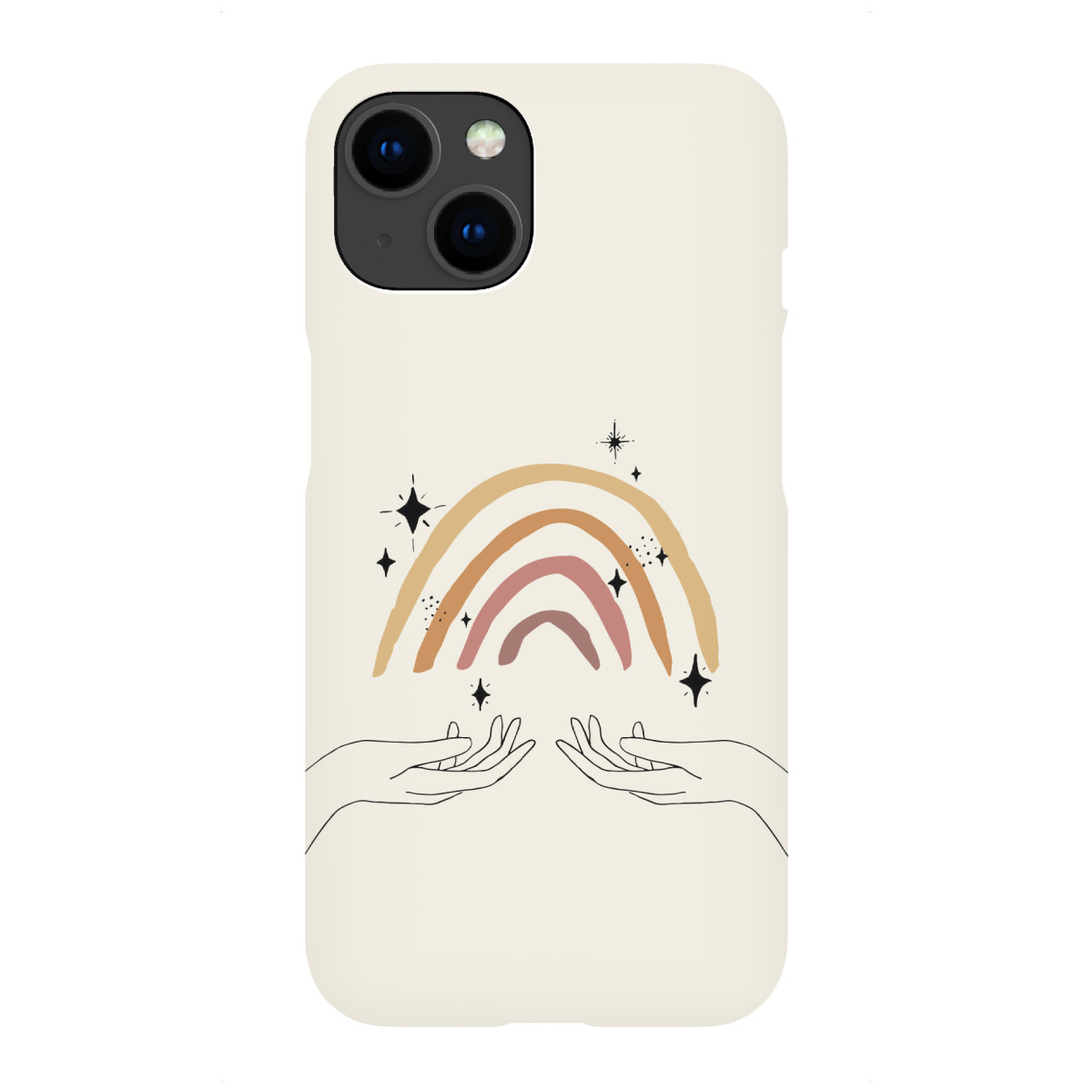 iPhone "Celestial Hands Making Rainbow" Premium-Case Handyhülle artboxONE