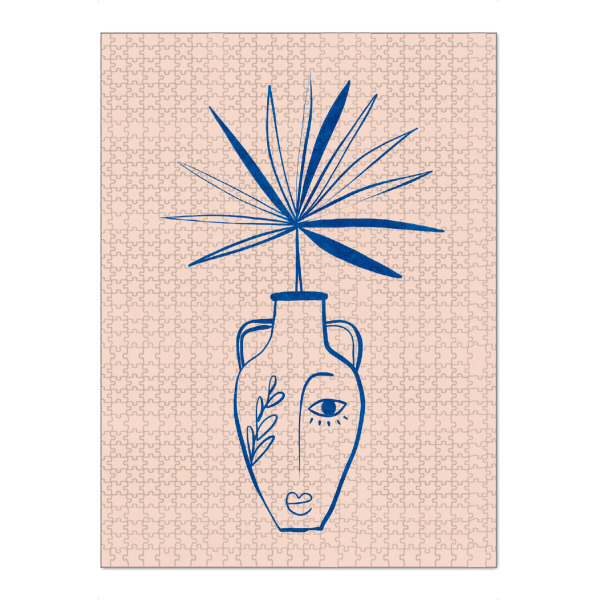 Puzzle Ravensburger "Buffiere-Antike Vase Gesicht" artboxONE - Floral