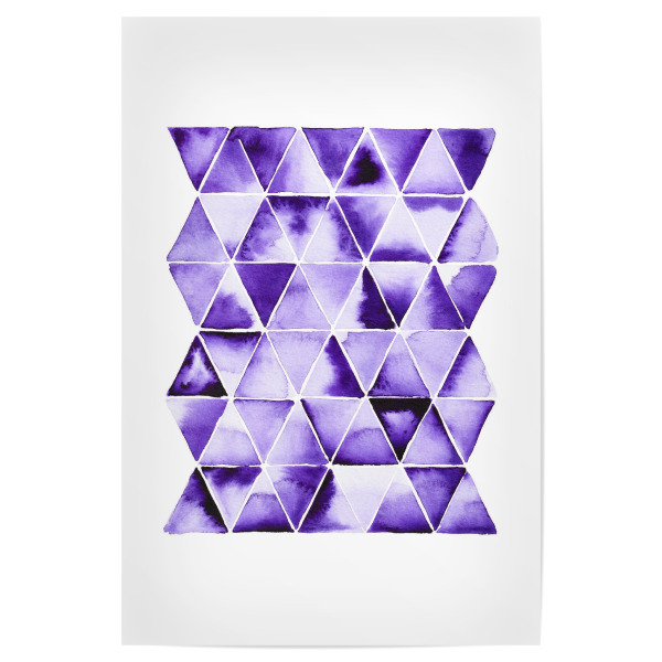 Poster "Buffiere - Violette Dreiecke" artboxONE - Abstrakt