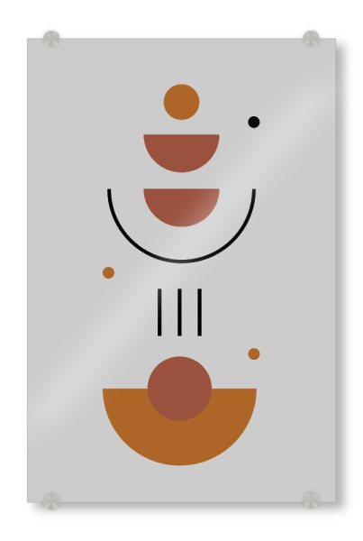 Acrylglasbild "Aesthetic Gallery - Halbkreise" artboxONE - Abstrakt,Geometrie