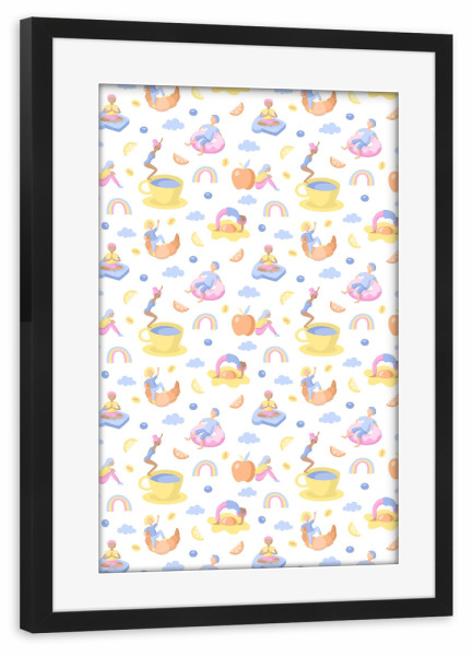 Poster mit Rahmen schwarz "Breakfast Dream" artboxONE - Für Kinder,Essen & Trinken