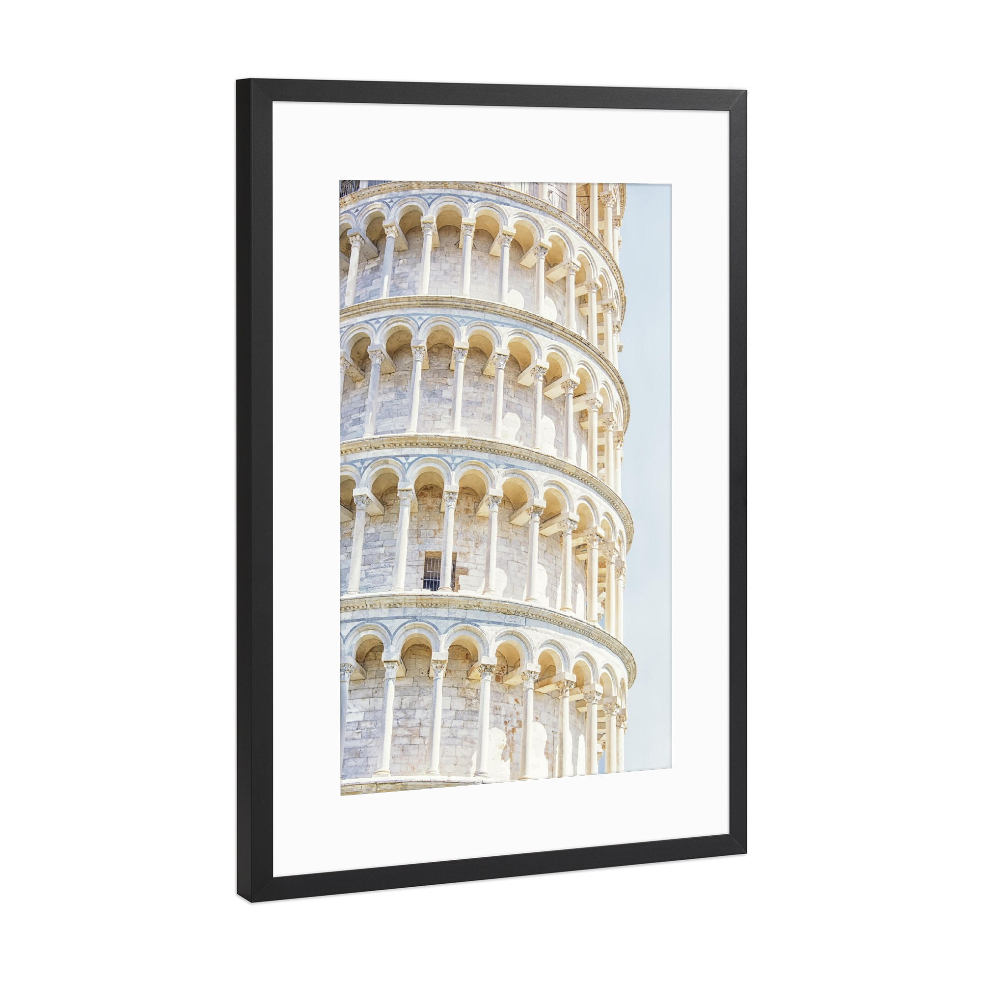 Poster mit Rahmen Schwarz (Metallic) "Architecture in Pisa" artboxONE - Städte,Reise,Architektur,Reise / Länder,Städte / Weitere