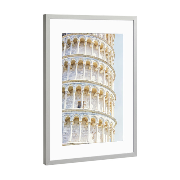 Poster mit Rahmen Silber "Architecture in Pisa" artboxONE - Städte,Reise,Architektur,Reise / Länder,Städte / Weitere