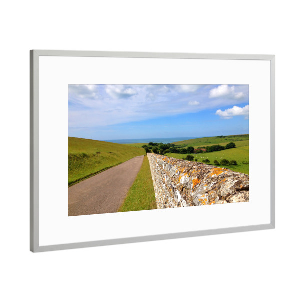 Poster mit Rahmen Silber "Der Weg zur Küste" artboxONE - Natur,Reise / Strand und Meer,Reise / Länder