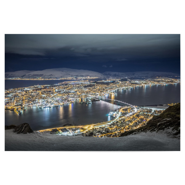 Poster 30x20 cm "Tromso winter's night" artboxONE - Städte
