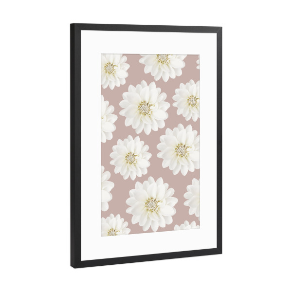 Poster mit Rahmen Schwarz (Metallic) "Pink Blossom Love" artboxONE - Natur,Floral