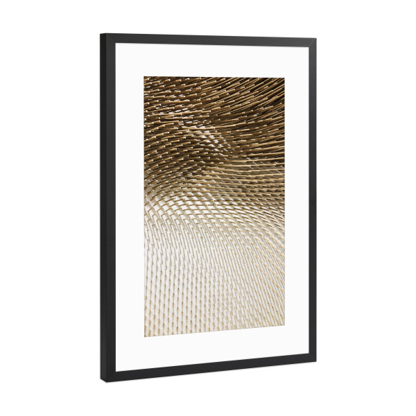 Poster mit Rahmen Schwarz (Metallic) "Woodsticks" artboxONE - Abstrakt - Wood,Holz,Sticks,Abstrakt,Abstract,Art,Design,Kunst,Minimalism