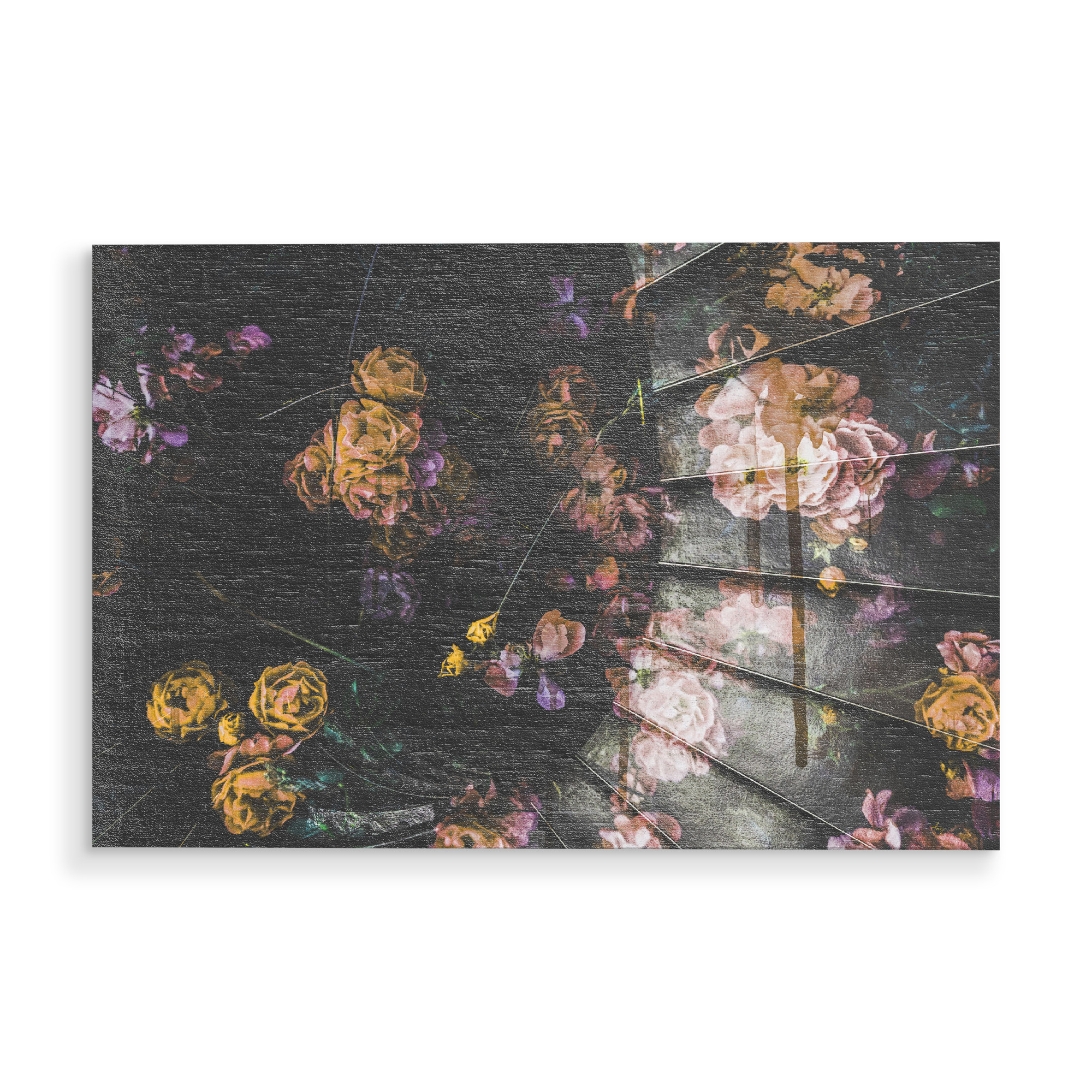 Holzbild "Roses Bloomed by Tas" artboxONE - Natur,Floral,Geometrie