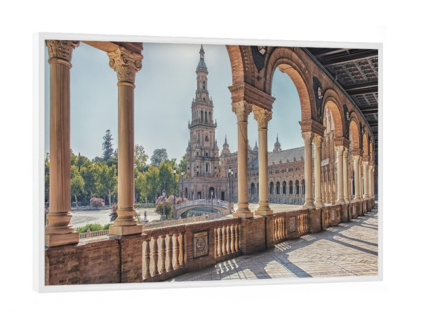 Poster mit weißem Rahmen "Seville" artboxONE - Städte,Reise,Architektur,Reise / Länder,Städte / Weitere