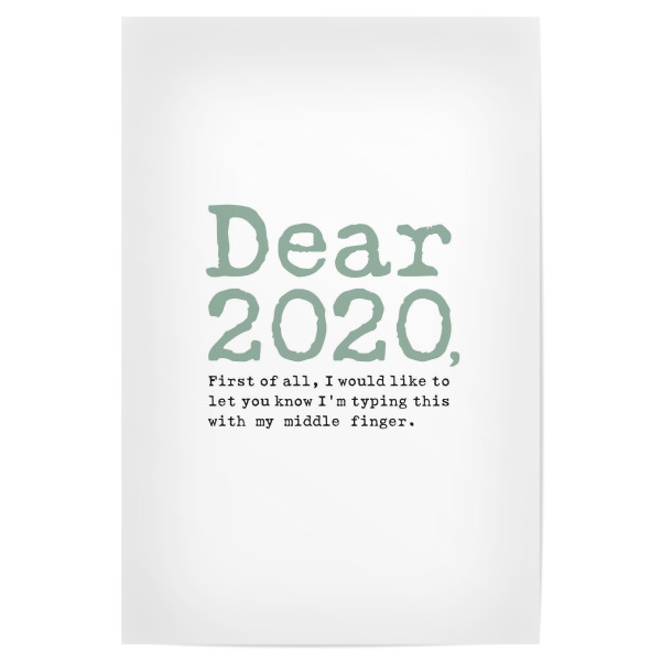 Poster 30x20 cm "Getippt mit Mittelfinger I Grün" artboxONE - Typografie,Abstrakt,Lehrersprüche,Für Papa,Lustig