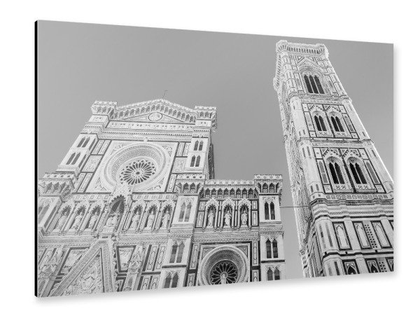 Alu-Dibond "Florence Architecture in B&W" 30x20 cm artboxONE