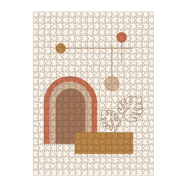 artboxONE Puzzle "Balanced Abstract Desert" artboxONE - Abstrakt,Geometrie - Minimal,Earth tones,Geometric,Geometrie,Geometry,Formen,Beige,Boho