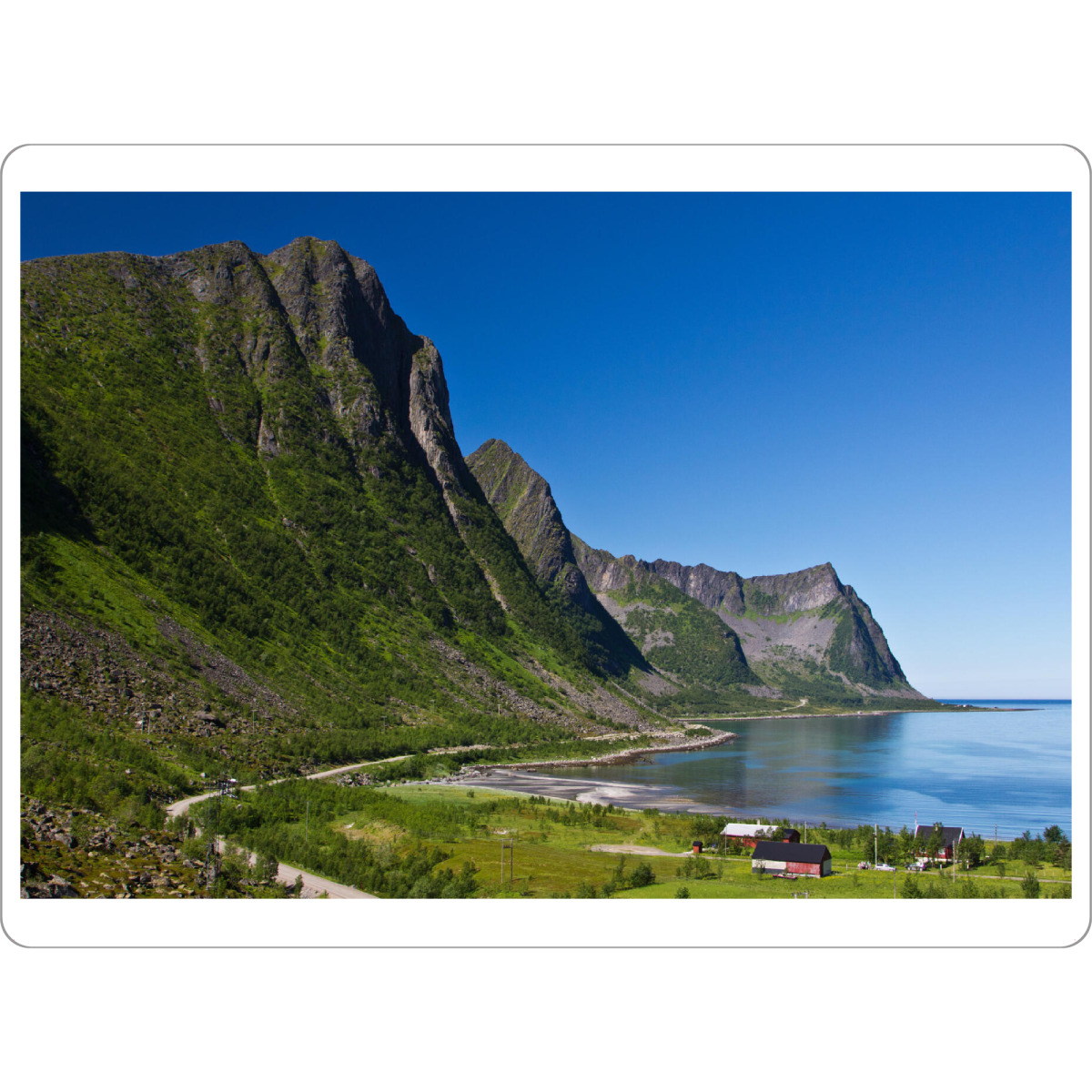 Tischset "Küste auf Senja in Norwegen" artboxONE - Natur,Reise,Reise / Strand und Meer,Reise / Länder