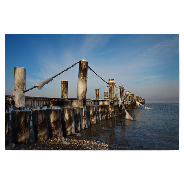 Poster "Buhne bei Zingst" artboxONE - Natur,Reise,Reise / Strand und Meer